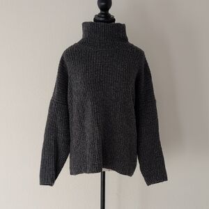 Eileen Fisher Charcoal Turtleneck Sweater